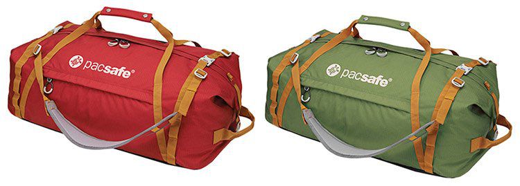 PacSafe AT80   Duffelsafe Tasche (80L) mit Sicherheitsreißverschlüssen & eXomesh Schlitzschutz für 59,82€ (statt 111€)