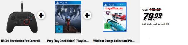 NACON Revolution Pro Controller + Prey (Day One Edition) + WipEout Omega Collection für 79,99€  uam. im Media Markt Dienstag Sale