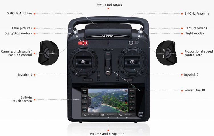 Yuneec Typhoon Q500 Drohne mit 4K Kamera inkl. 2 Akkus & Zubehörpaket für ~551,60€ (statt 690€)