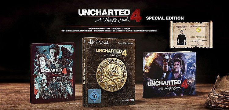 Uncharted 4   A Thiefs End Special Edition (PS4) für 24,99€ (statt 34€)