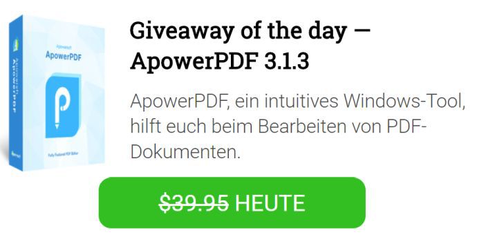 Nur bis 10 Uhr: ApowerPDF 3 Jahreslizenz kostenlos