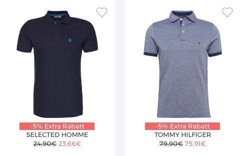 Poloshirt Sale bei About You mit bis zu 30% Extra Rabatt + 20% Gutschein ab 75€ + VSK frei
