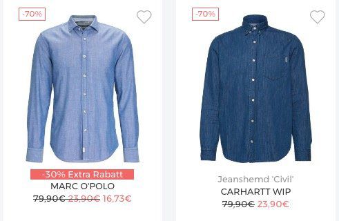 Bis zu 30% Extra Rabatt auf Herren Hemden bei About You + 20% Gutschein + keine VSK