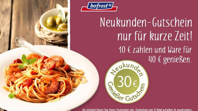 Nur noch heute! Essen für 40€ bei Bofrost bestellen und nur 10€ zahlen   nur Neukunden