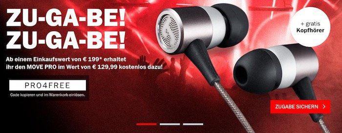 Teufel Move Pro Kopfhörer (Wert 130€) gratis ab einem Einkaufswert von 199,99€