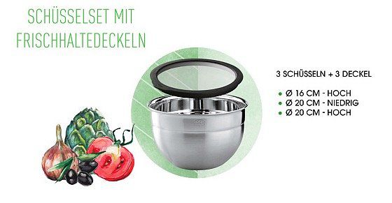 Rösle Barbecue Messerset für 23,50€ (statt 37€) oder Schüsselset mit Deckel für 68,50€