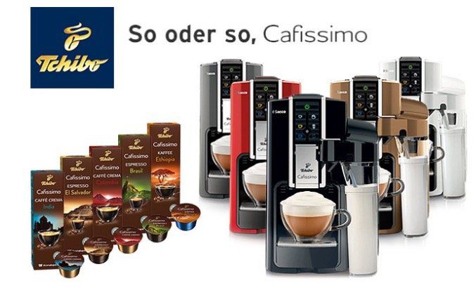 Tchibo Saeco Cafissimo LATTE + 8 Kapseln ab 63€ (statt 99€)