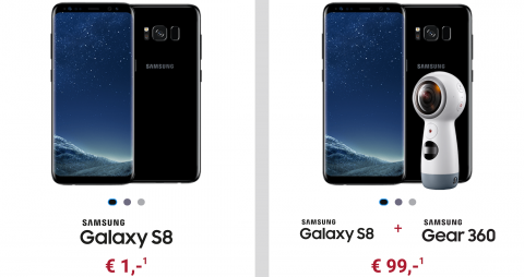 Samsung S8 o. S8 Plus für 1€ + O2 AllNet + SMS Flat + 15GB LTE ab 34,99€ mtl.