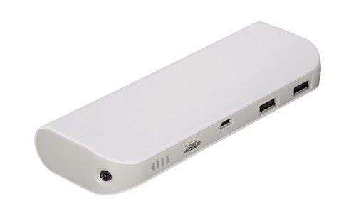 HAMA Pipe Powerbank mit 10400mAh in Weiß für 12,99€ (statt 35€)