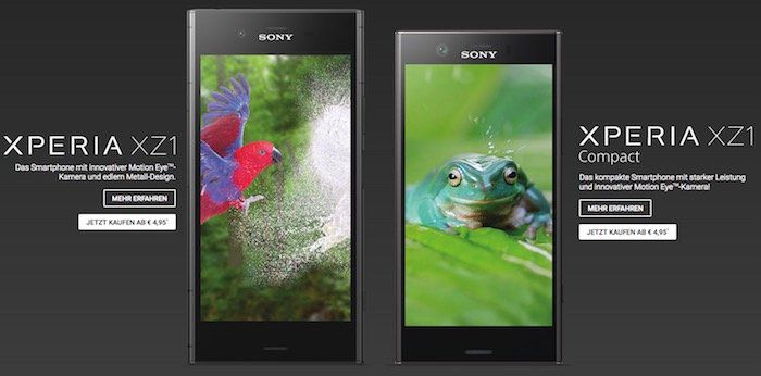 Das neue Sony Xperia XZ1 ab 4,95€ + gratis Kopfhörer + o2 Free 15 mit 15GB LTE ab 34,99€ mtl.