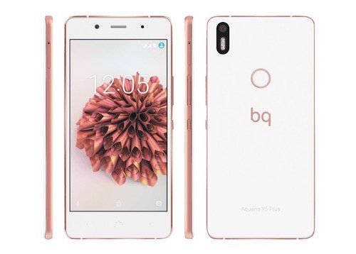 BQ Aquaris X5 Plus   5 Zoll Full HD Smartphone Rosegold mit 16GB für 199€ (statt 230€)