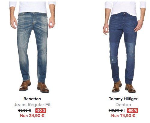 Alle Jeans mit 50% Rabatt + 10% Gutschein + VSK frei bei dress for less