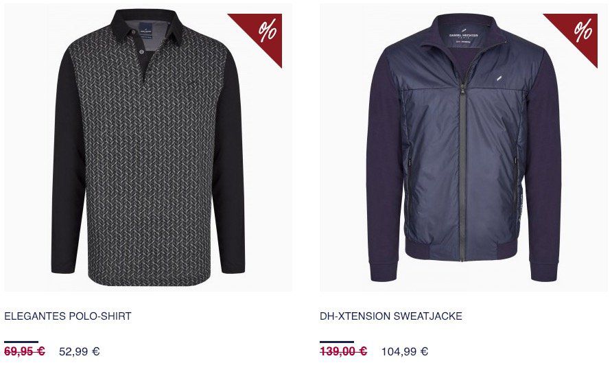 Daniel Hechter Sale mit bis zu 25% + 20% Gutschein + VSK frei