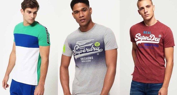 Superdry T Shirts für Damen und Herren   über 20 verschiedene Modelle für 10,35€