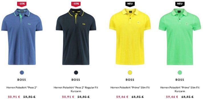 engelhorn Marken Woche mit 15% auf Diesel, BOSS, Hilfiger uvm. z.B. BOSS Poloshirt für 50,91€ (statt 76€)