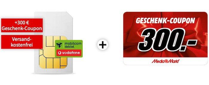 Individualiteit Kalmte geweld 🔥 Knaller! Vodafone Allnet-Flat mit 6GB LTE für 14,99€ + 300€ MM Gutschein  - effektiv 4,15€ mtl.