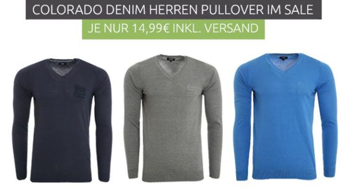 Colorado Denim Alexej Herren Sweater statt 36€ für je 14,99€