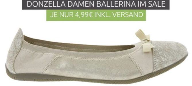 DONZELLA Damen Ballerina statt 30€ für 4,99€