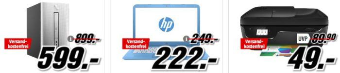 Media Markt HP Tiefpreisspätschicht   günstige Notebooks und PCs z.B. HP Stream Notebook 14 Zoll für 222, €