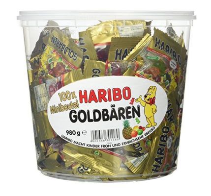 Haribo Goldbären 100 Minibeutel (1 x 980 g Dose) nur 5,56€ für Primer