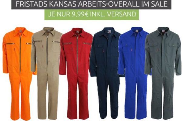 FRISTADS KANSAS Herren Arbeits Overall statt 15€ für 9,99€