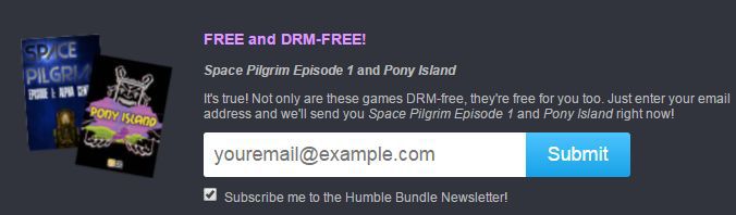 Space Pilgrim Ep. 1 sowie Pony Island gratis im aktuellen Humble Bundle