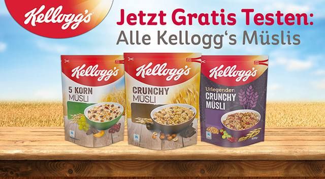 Kellogs Müsli gratis