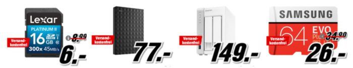 Media Markt Speicher Tiefpreisspätschicht   z. B. Seagate Expansion Desktop Rescue Edition 4TB für 99€