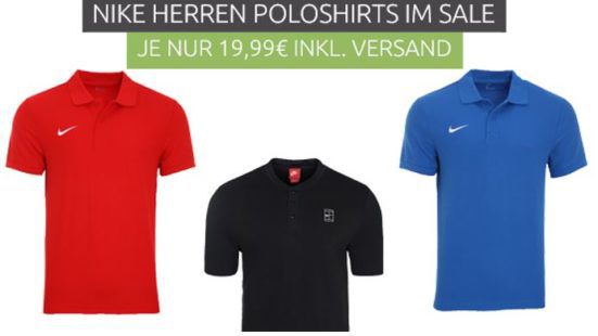 NIKE TS Core Polo Herren Polo Shirts für je 19,99€