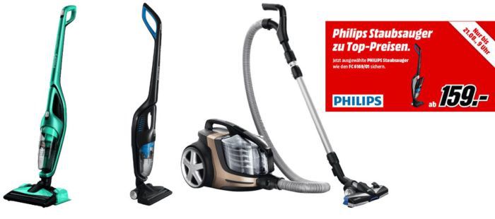 Media Markt: Philips Staubsauger Aktion   z.B. PHILIPS FC9922/09 PowerPro Ultimate statt 307€ für 269€