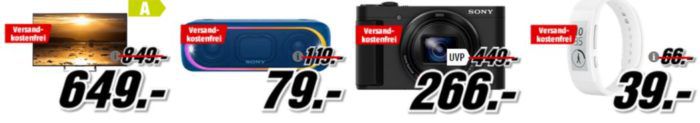 Media Markt SONY Tiefpreisspätschicht   z. B. SONY KD55XE 55 Zoll UHD TV statt 1.000€ für 849€