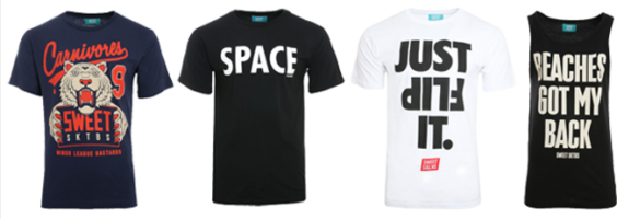 Sweet SKTBS   Herren Print und Logo T Shirts für je 7,99€