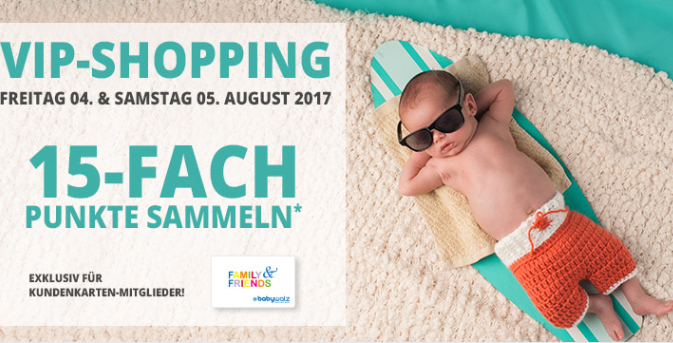 VIP Shopping bei Baby Walz mit 10€ (MBW: 59€) oder 25€ Rabatt (MBW: 149€) + 15 fache Punkte