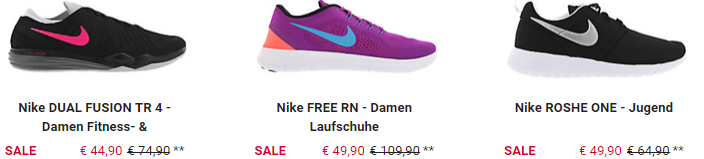 Runners Point Nike Sale + 15% Extra Rabatt + VSK frei ab 35€   z.B. AIR ZOOM PEGASUS 33 für 67,91€ (statt 79€)