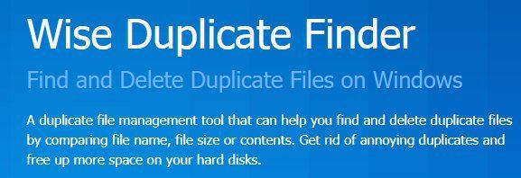 Wise Duplicate Finder Pro (PC, Lifetime Lizenz) gratis