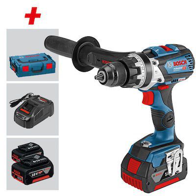 Bosch Professional GSB 18V 85 C Akku Schlagbohrschrauber mit 2x 5 Ah + L Boxx für 294,89€