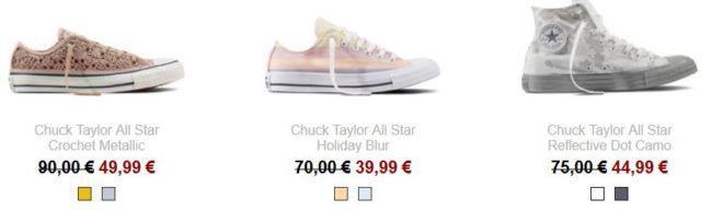 TOP! Converse Sale bis  50% + bis zu 50% Extra Rabatt + VSK frei