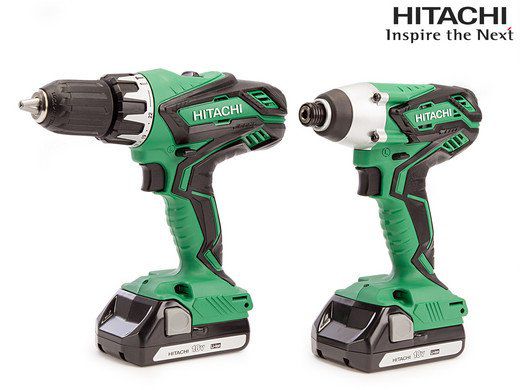 Hitachi Set   Bohr  und Schlagschrauber + 2 Akkus in Koffer für 168,90€ (statt 378€)