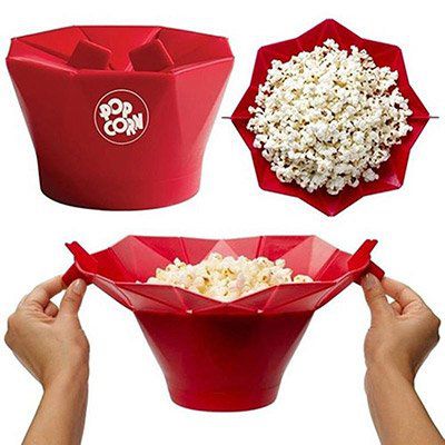 Popcorn Maker aus Silikon für die Mikrowelle in 2 Farben für je 5,81€