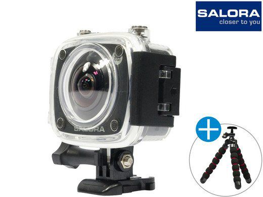 Salora 360° Pro Sport Action Camera + Tripod für 75,90€