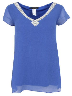 Ashley Brooke Damen Blusen Shirt  (3754) in Blau ab 7,99€   Restgrößen