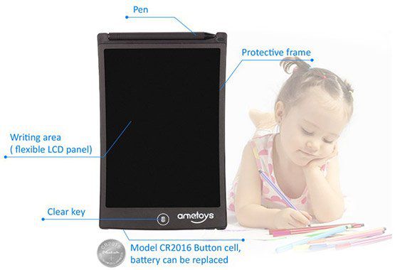 Ametoys 8,5 LCD Schreib  und Mal Tablet für 7,55€