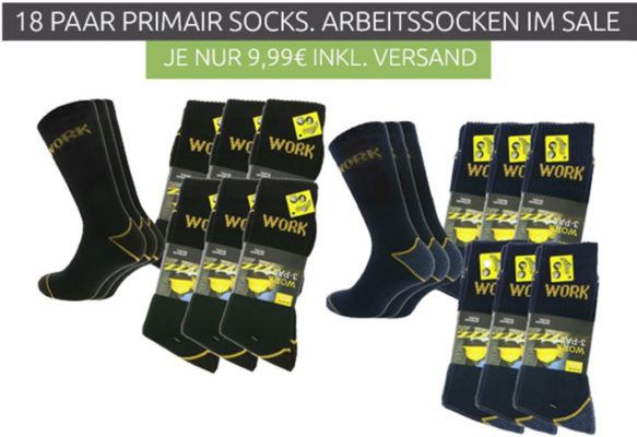 primair socks. Work Socks   18 Paar Herren Arbeitssocken ab 9,99€