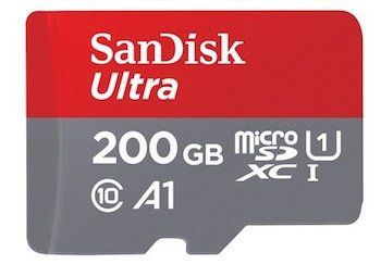 SanDisk Ultra 200GB microSDXC Speicherkarte für 15€ (statt 27€)