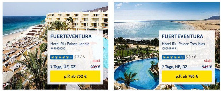 RIU Hotels ab 299€ bei TUI buchen und 100€ pro Person (!) auf Pauschalreisen sparen