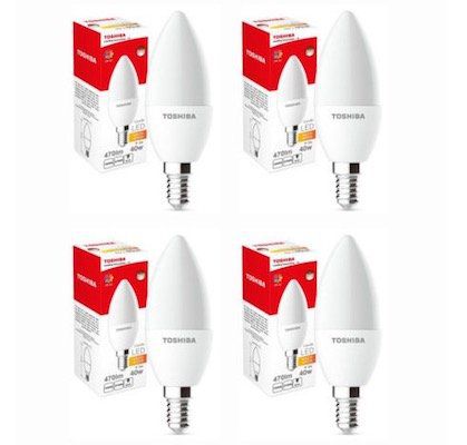 4er Pack Toshiba Frost LED E14 5W 470lm für 12,99€ (statt 24€)