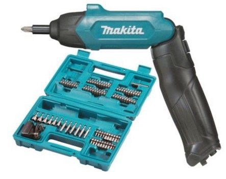 Makita DF001DW Akku Knickschrauber 3,6V + 81 tlg. Zubehör für 49,90€ (statt 67€)