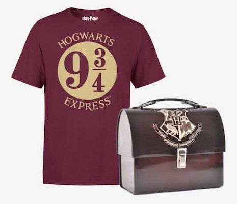 Harry Potter T Shirt mit Harry Potter Metalkoffer (Lunchbox) für 17,99€ (statt 33€)