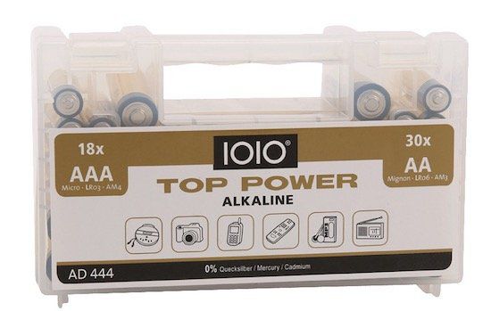 Olympia AD 444 AA, AAA Alkaline Batterie Set (48 Stück) für 4,99€