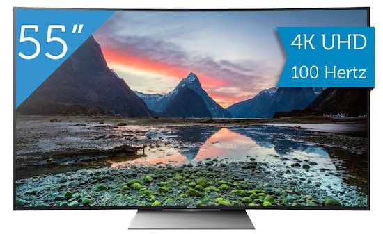 Sony KD 55SD8505   55 Zoll Curved 4K Fernseher für 908,90€ (statt 1.028€)